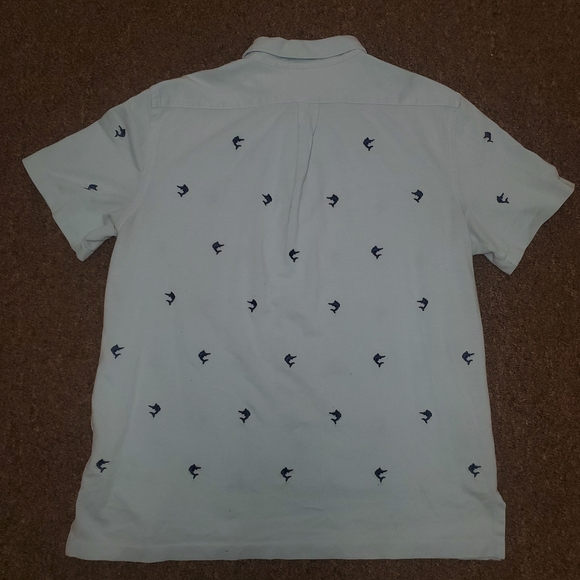 Ralph Lauren Knit Oxford Polo Mens Large Hampton Blue Shirt Embroidered Marlin - Picture 8 of 8